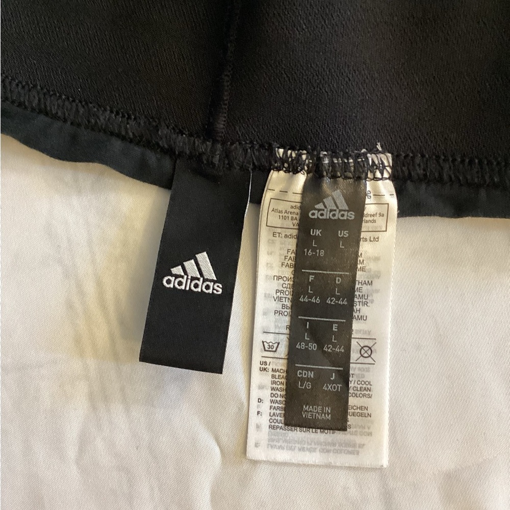 Adidas Women Black Track Leggings Pants - Picture 5 of 5